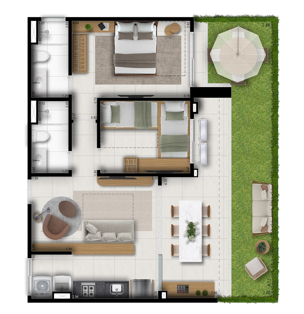 Planta - Beach Class Cumbuco